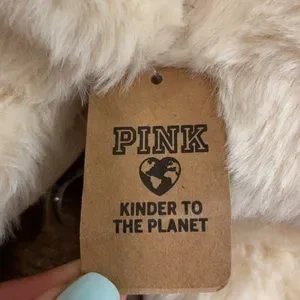 PINK Victoria's Secret Shoes Victorias Secret Pink Faux Fur